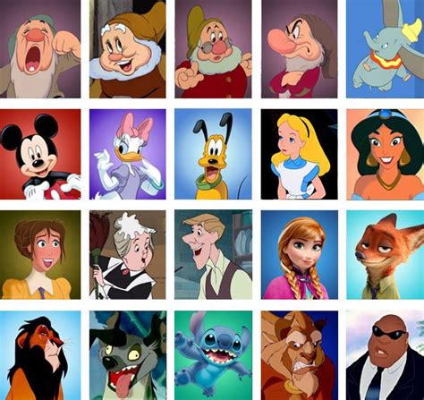 Create A <b>Quiz</b>. . Disney name all characters quiz sporcle
